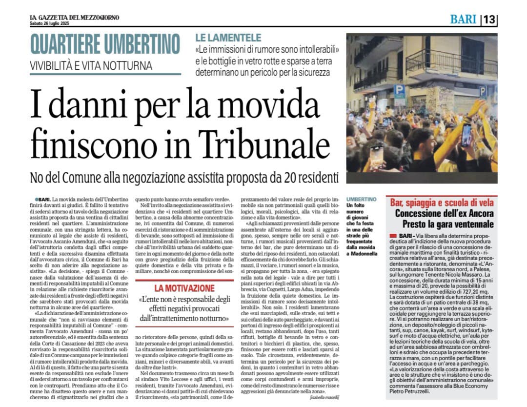 Ascanio Amenduni, l'avvocato dei residenti contro la movida molesta